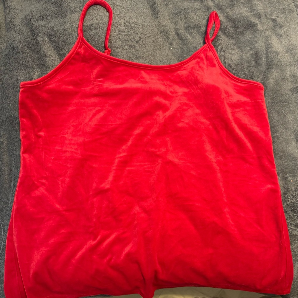 Torrid Bright Red Velvet Camisole